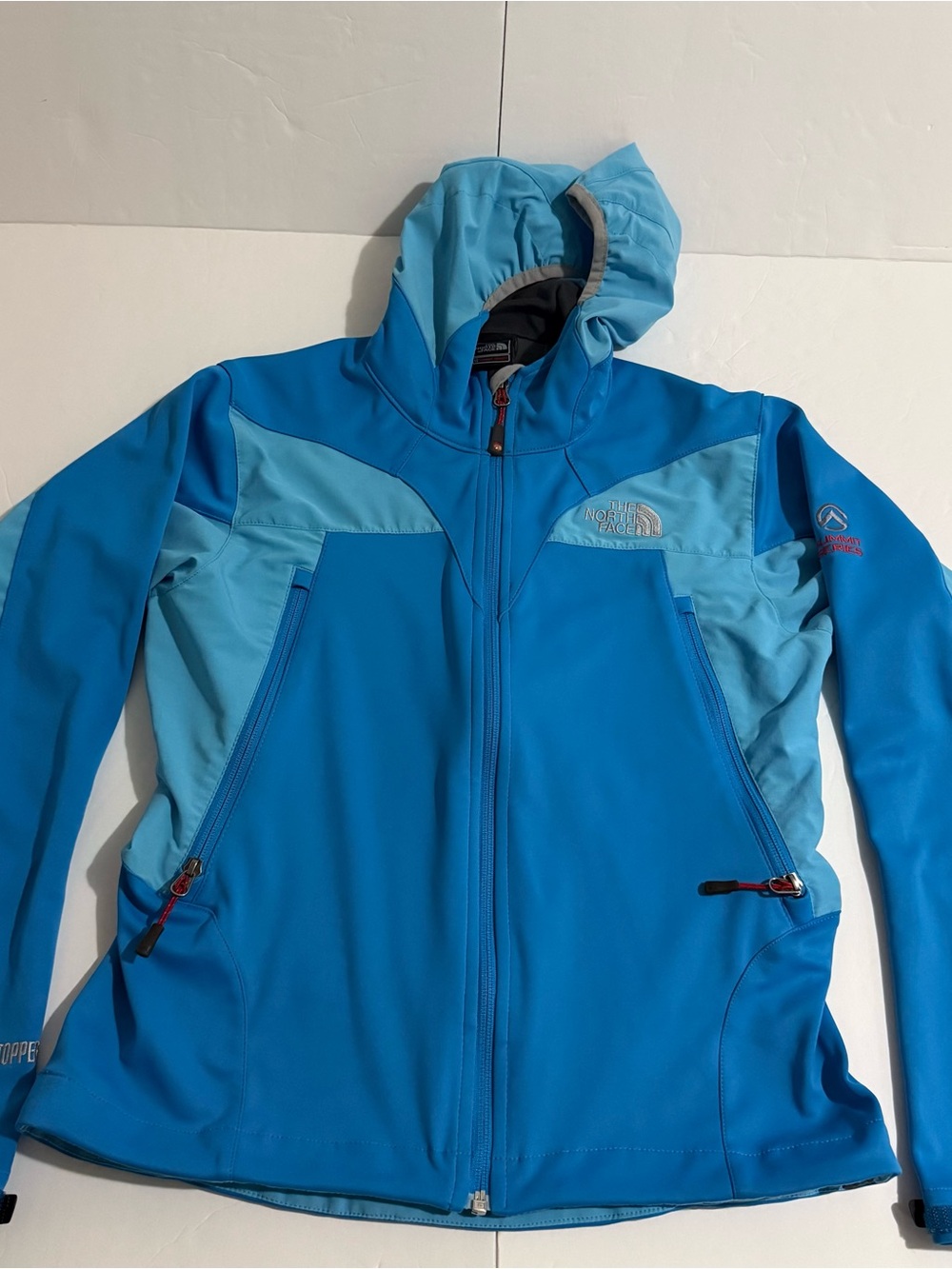 The North Face Bright Blue Jacket S Women’s Summit Series Windstopper Softshell